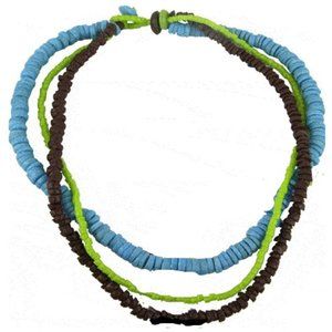 DIVERSITY tri-color bead necklace by Global Mamas artisans
